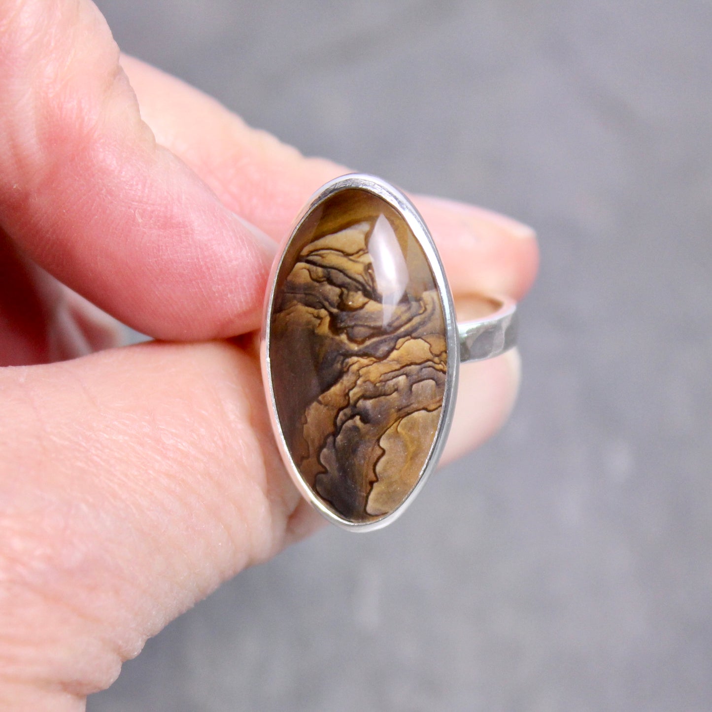 Oregon Biggs Picture Jasper Ring