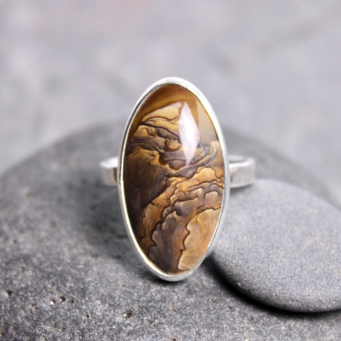 Oregon Biggs Picture Jasper Ring