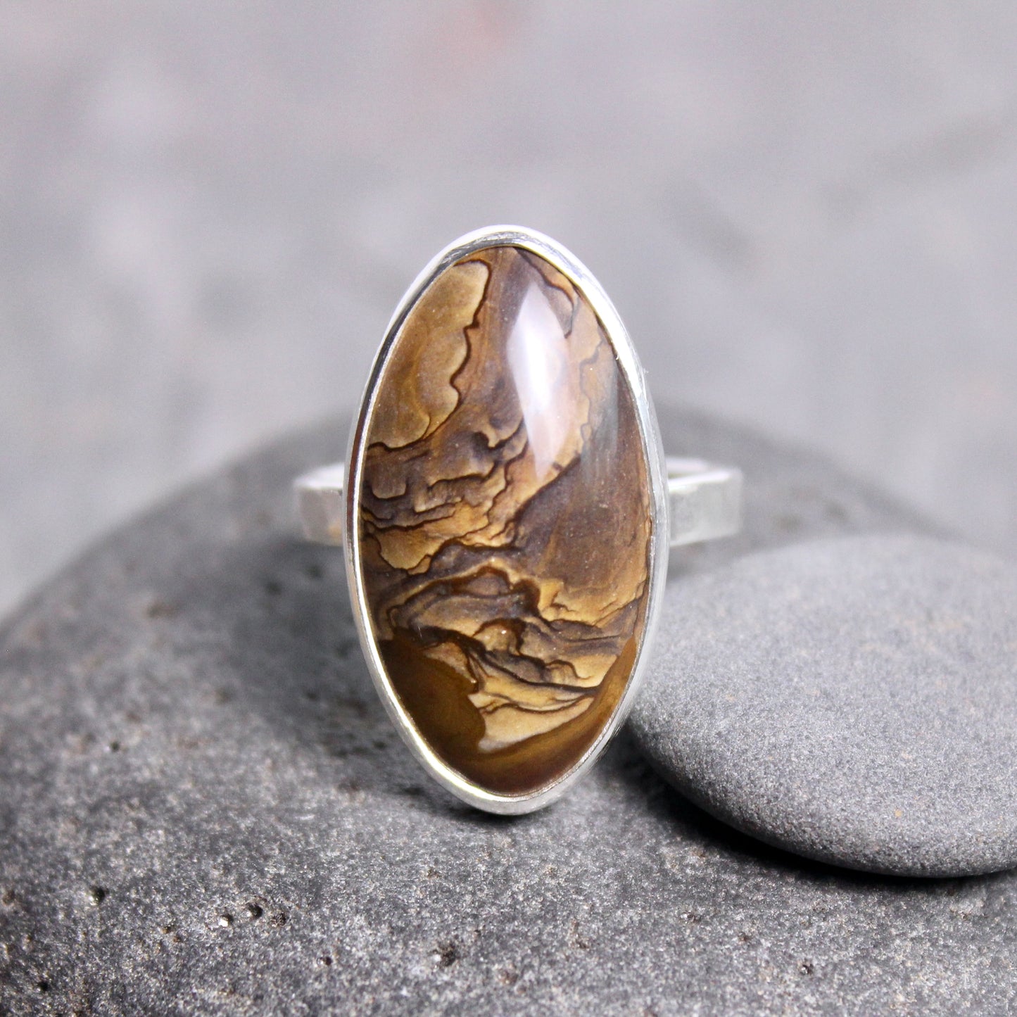 Oregon Biggs Picture Jasper Ring