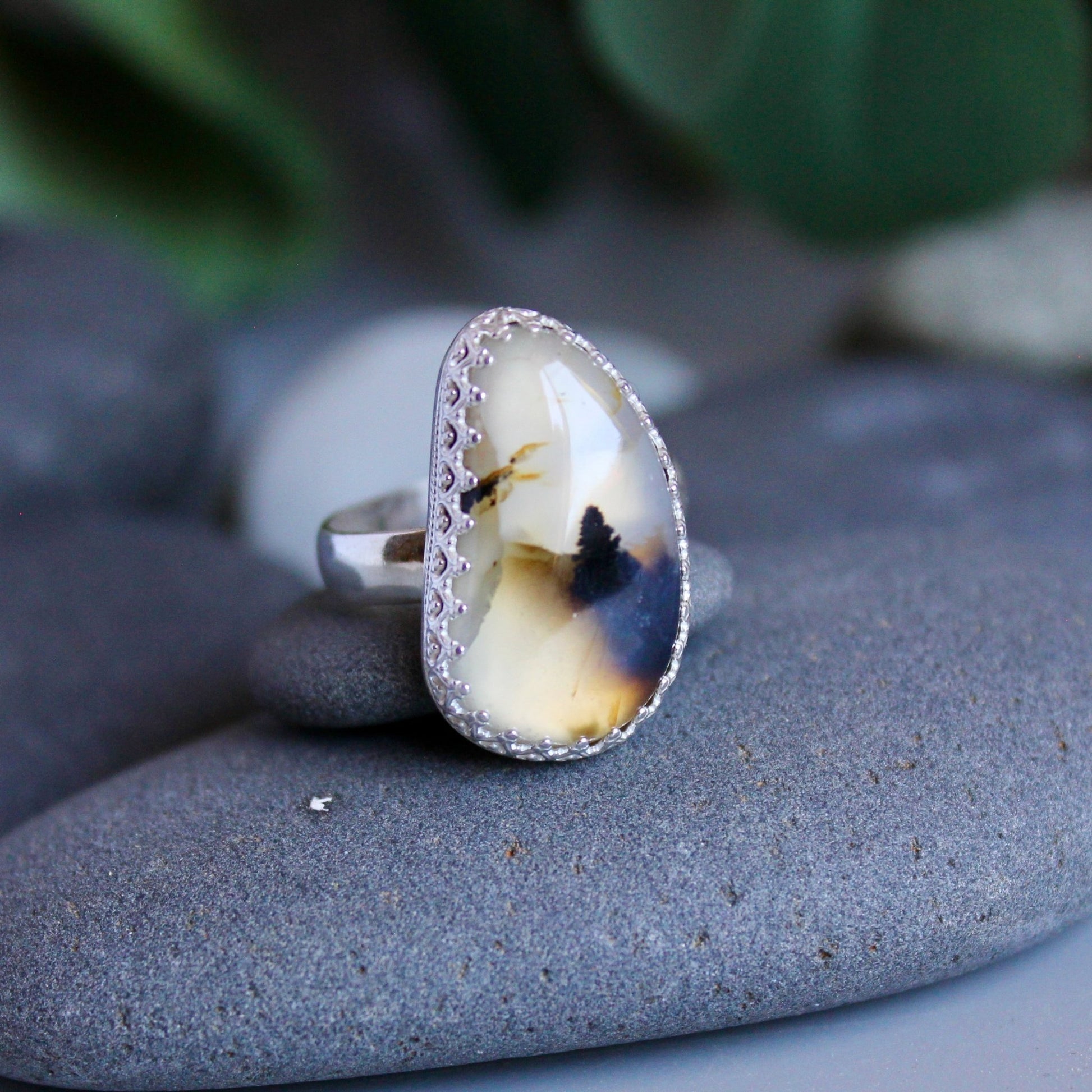 Montana Agate Statement Ring - AccentYourself