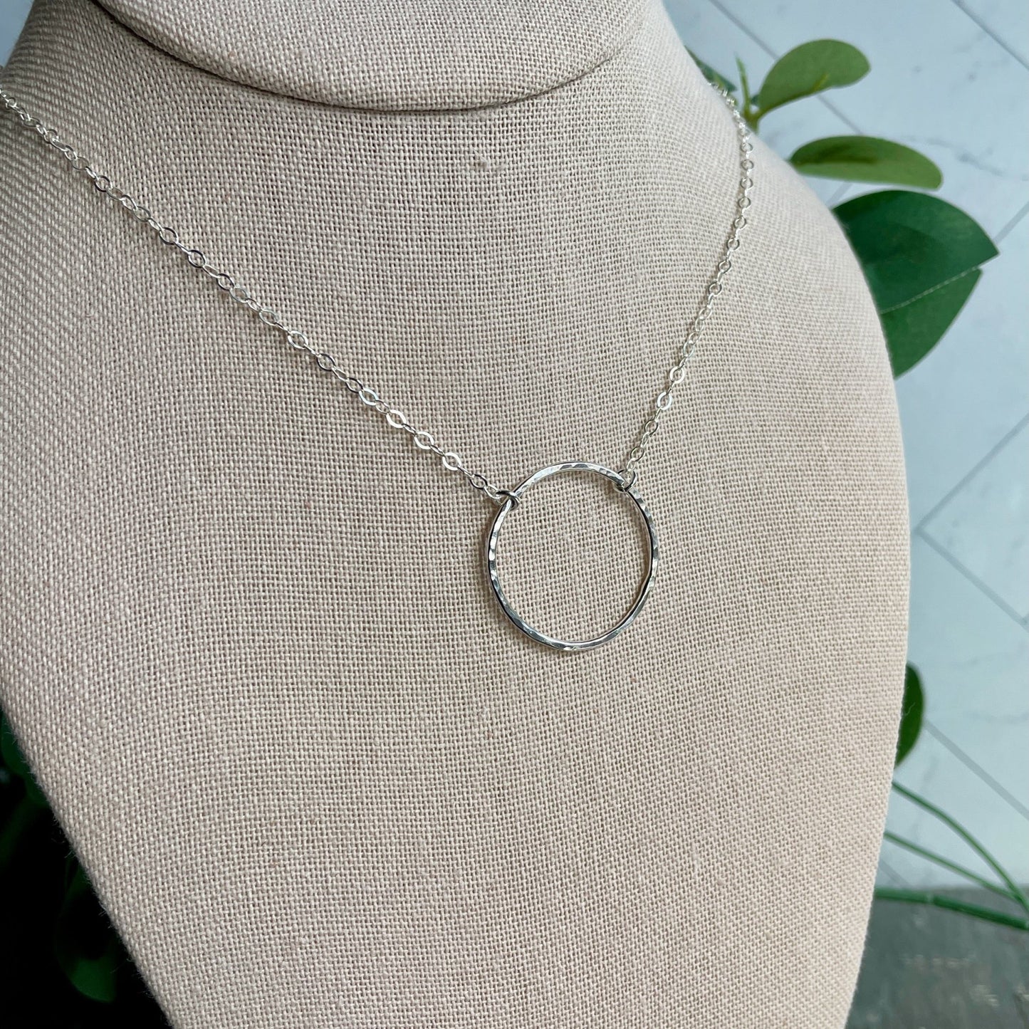 Sterling Silver Infinity Circle Necklace - AccentYourself