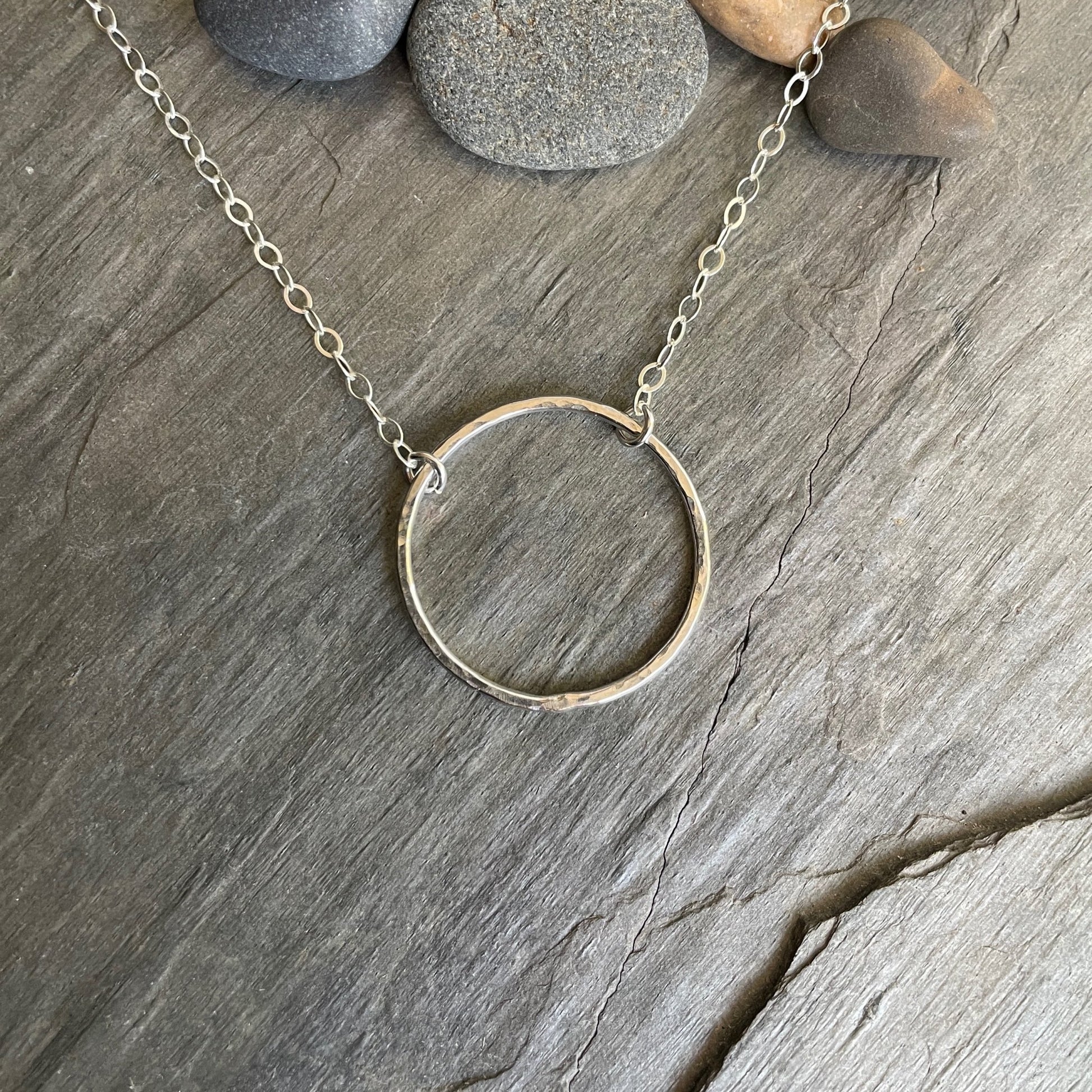 Sterling Silver Infinity Circle Necklace - AccentYourself