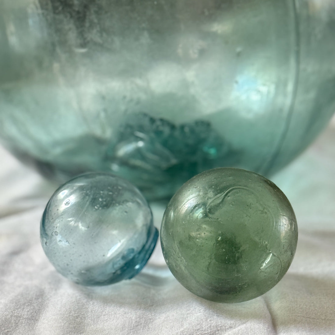 Japanese fishing glass floats found on the Oregon Coast