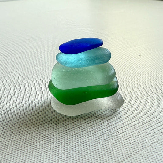 A stack of sea glass I found on beaches near Half Moon Bay, CA. 