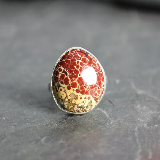 Oregon orbicular jasper statement ring