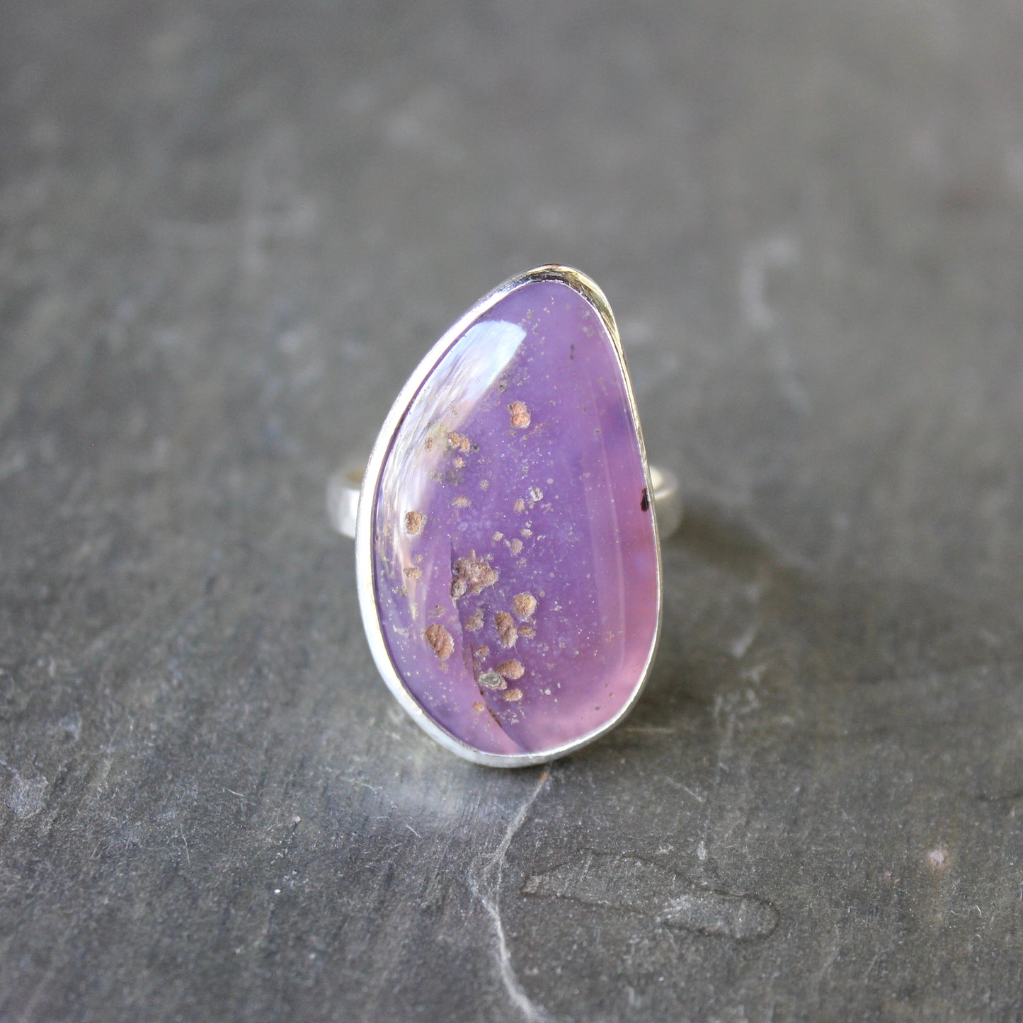 sterling silver holley blue agate ring size 12