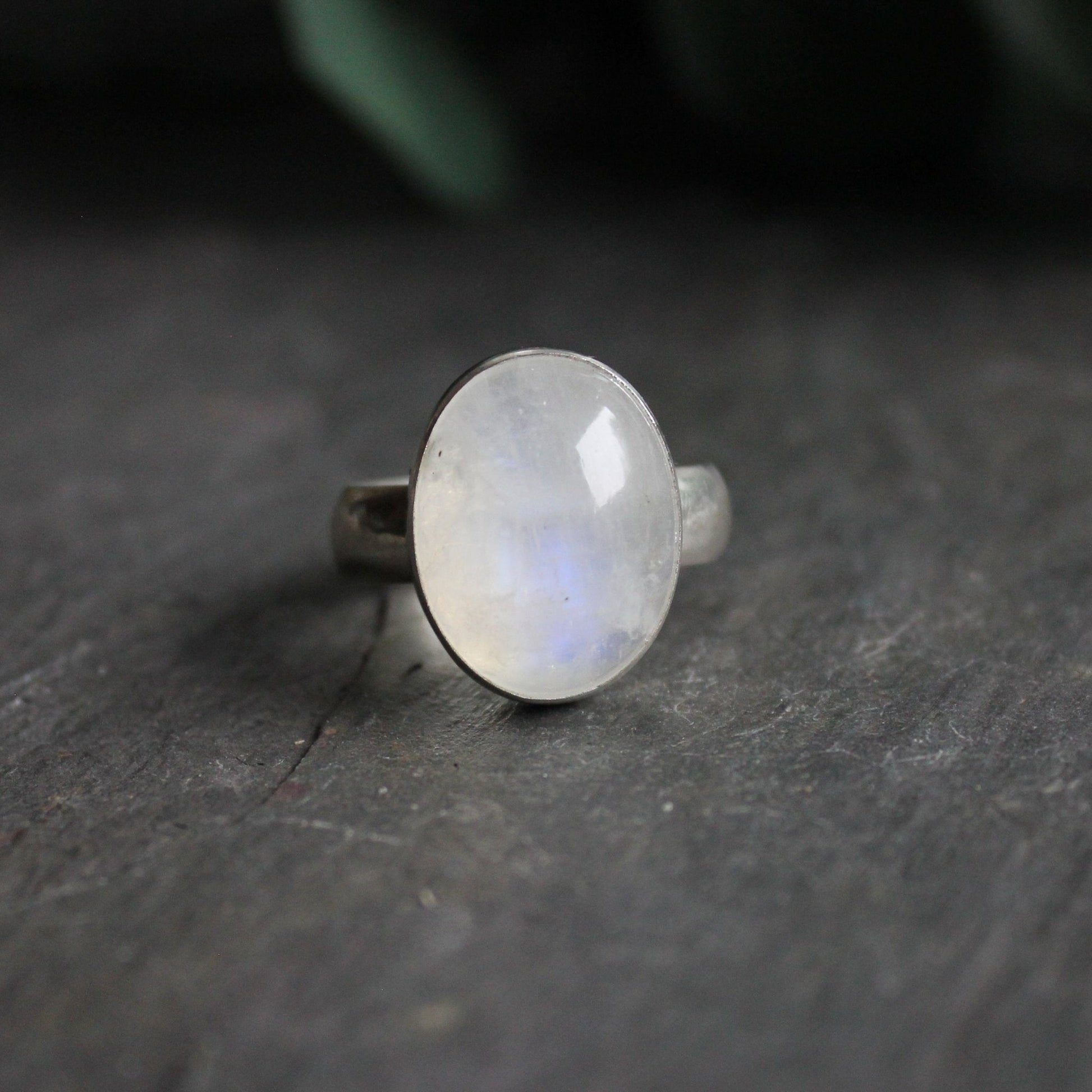 Huge Rainbow Moonstone Statement Ring - AccentYourself