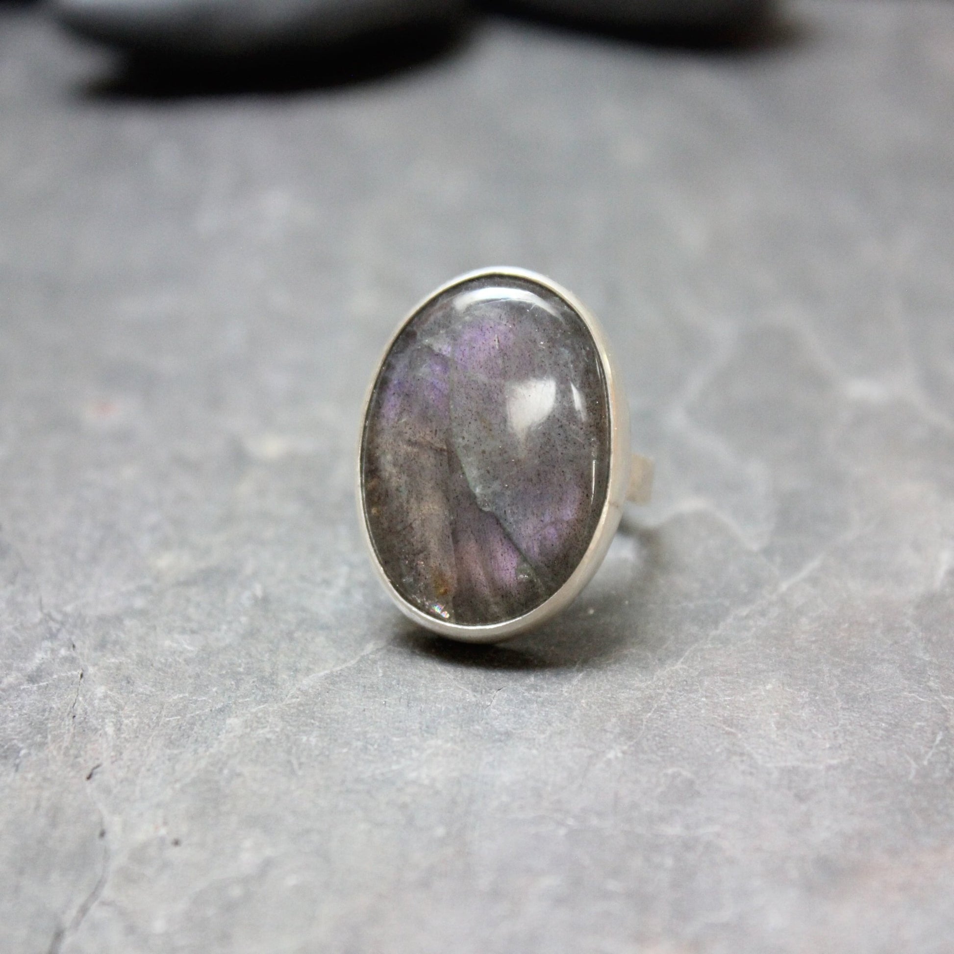 Lavender Labradorite Statement Ring - AccentYourself