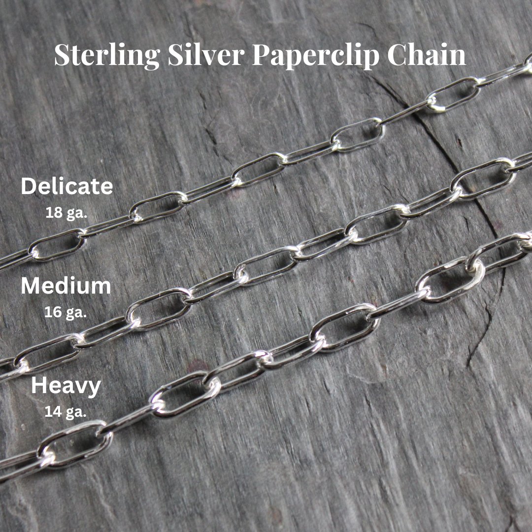 Lightweight Sterling Silver Paperclip Chain Bracelet - AccentYourself