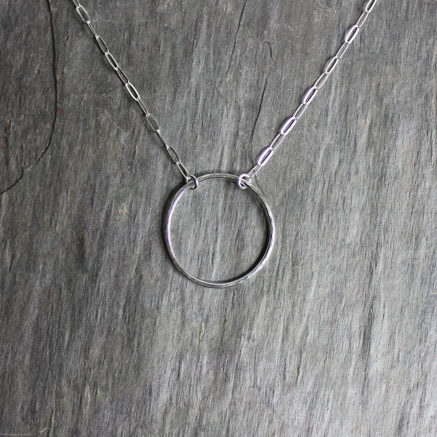 Sterling Silver Infinity Circle Necklace - AccentYourself