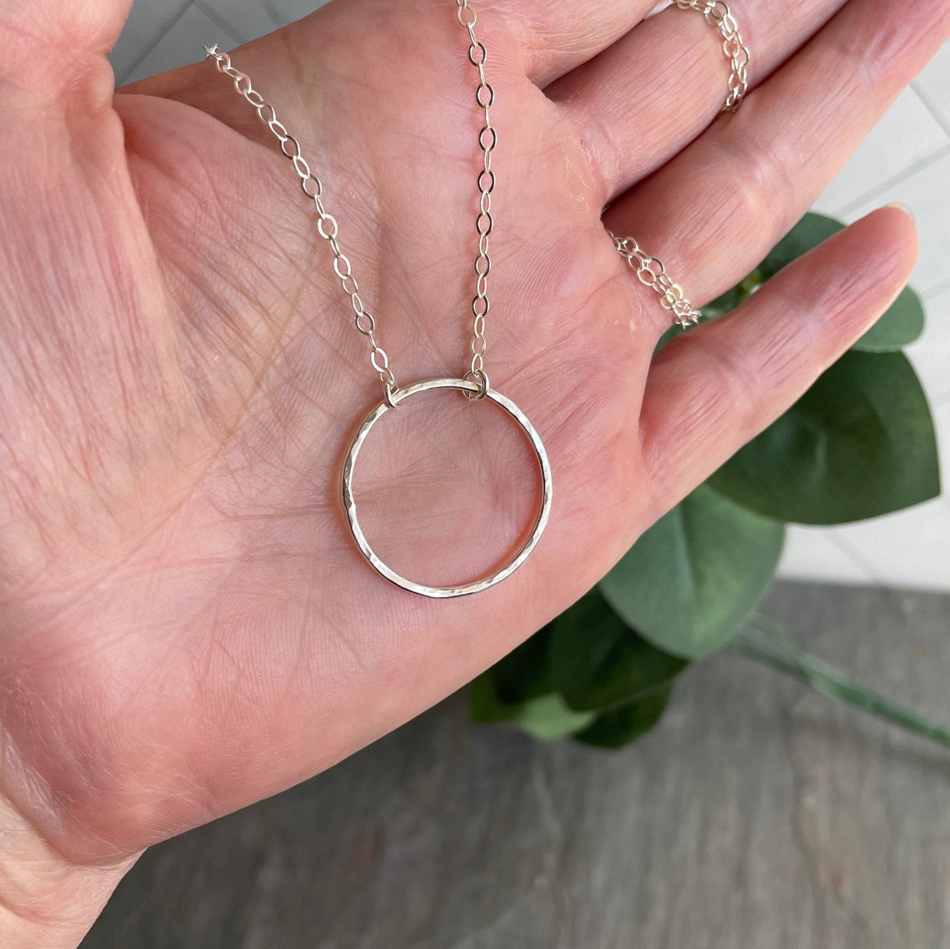 Sterling Silver Infinity Circle Necklace - AccentYourself